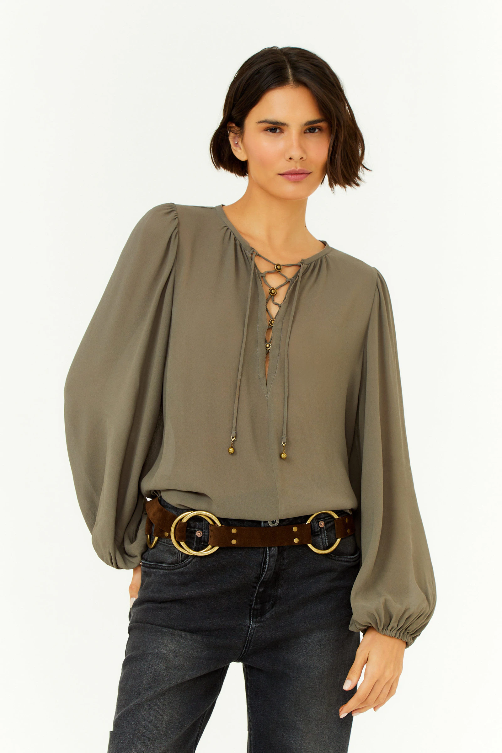 Blusa Ggt Decote Metais
