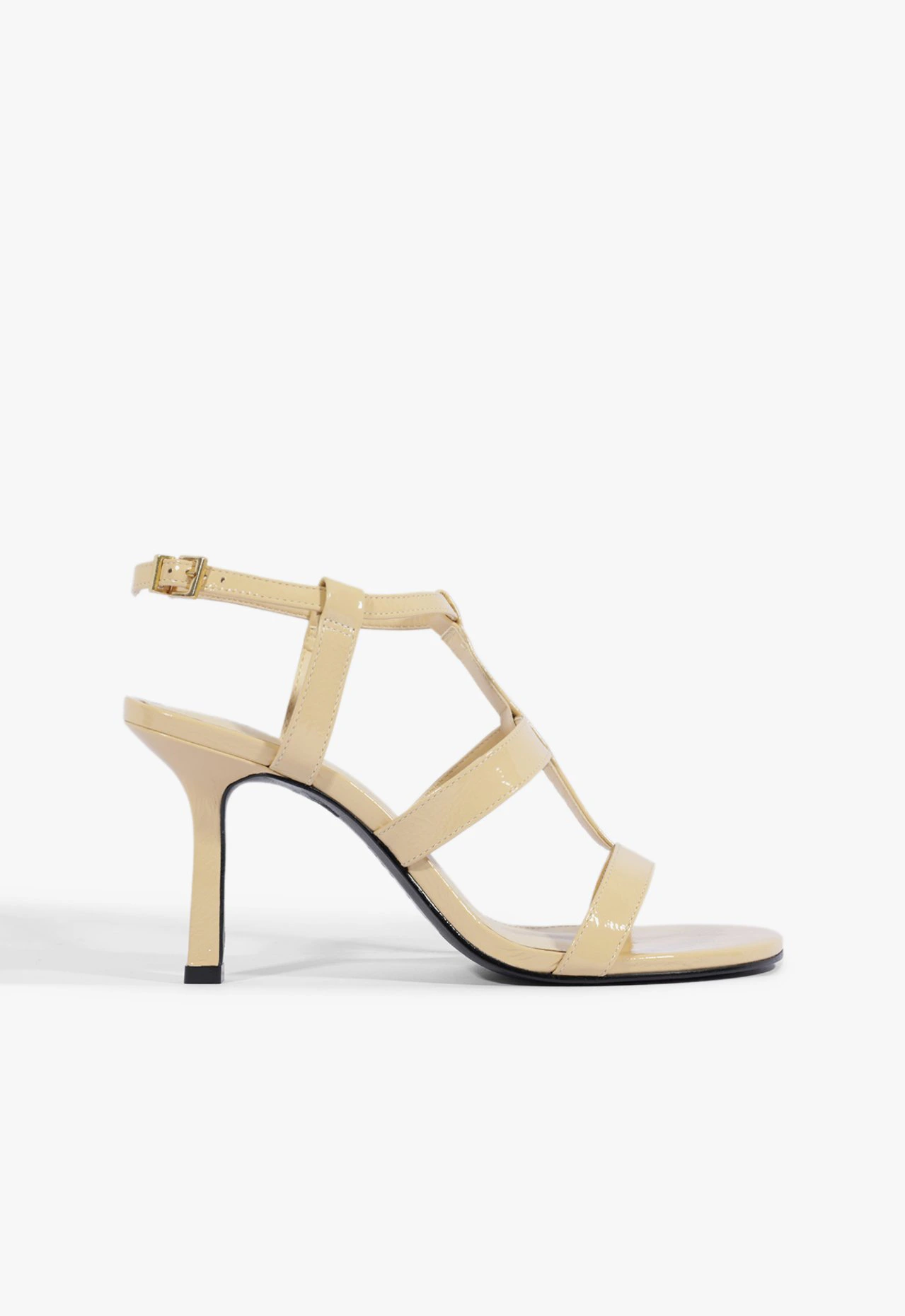 Sandalia Mirelle Couro Bege