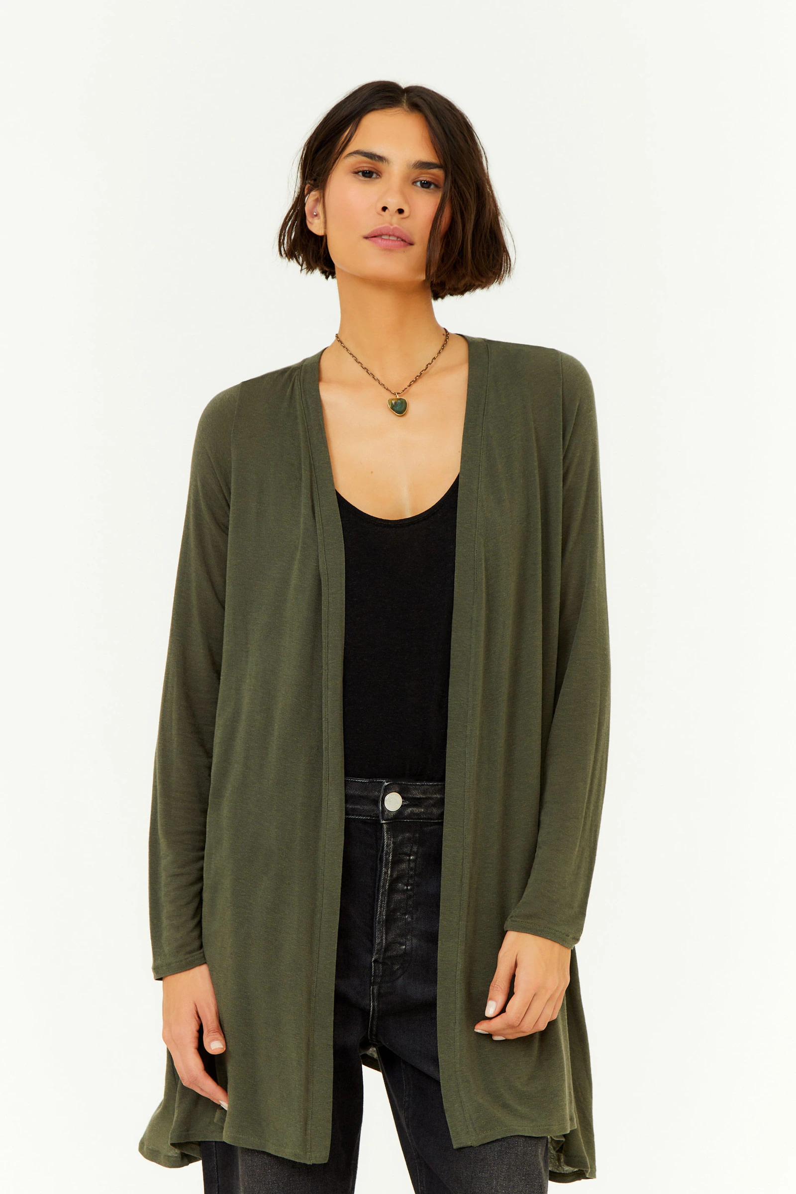 Cardigan Manga Longa