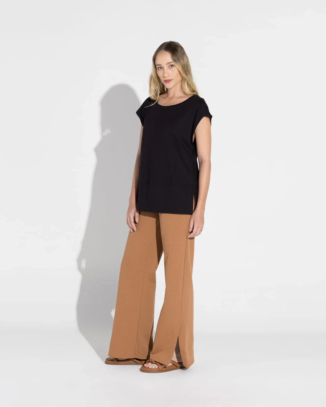 Blusa Algodão Pima Ampla Feminina