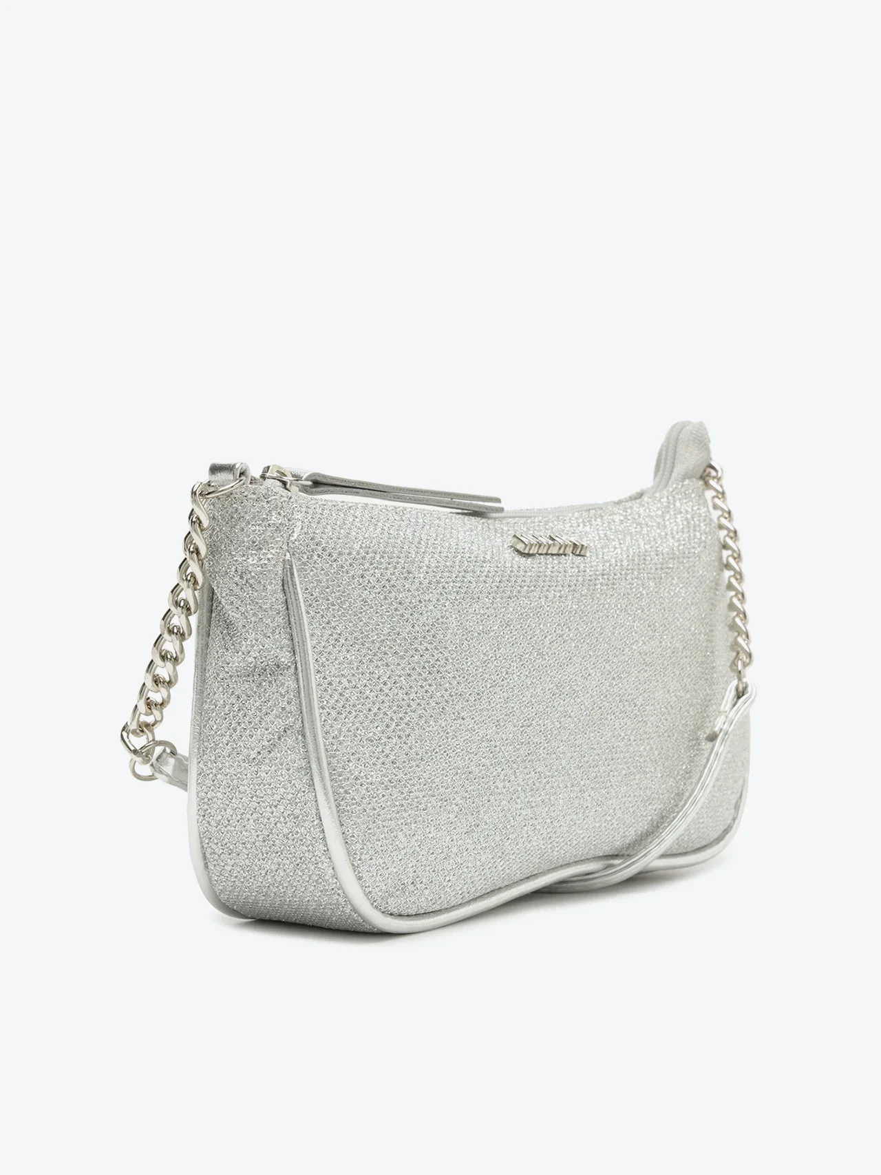 Bolsa Tiracolo Média Gana Prata