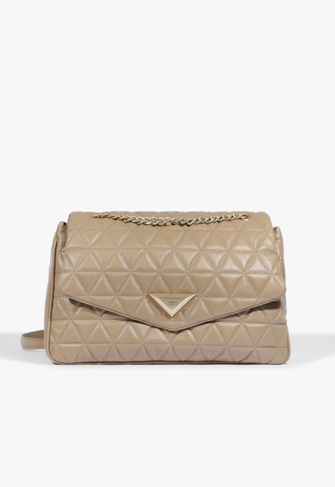 Bolsa Tiracolo Grande 944 Couro Bege