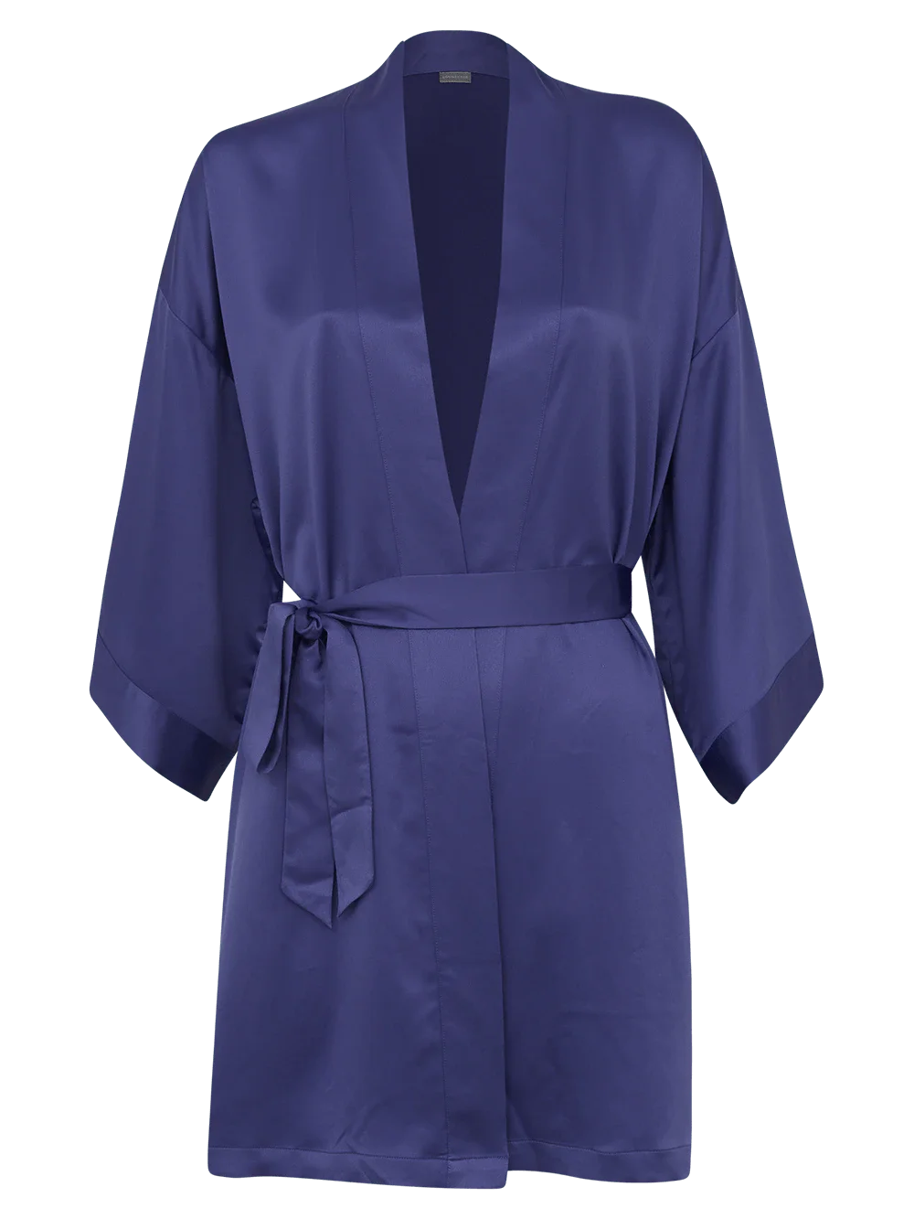 Robe Curto Manga Longa Cetim Bella Luna Medieval Blue