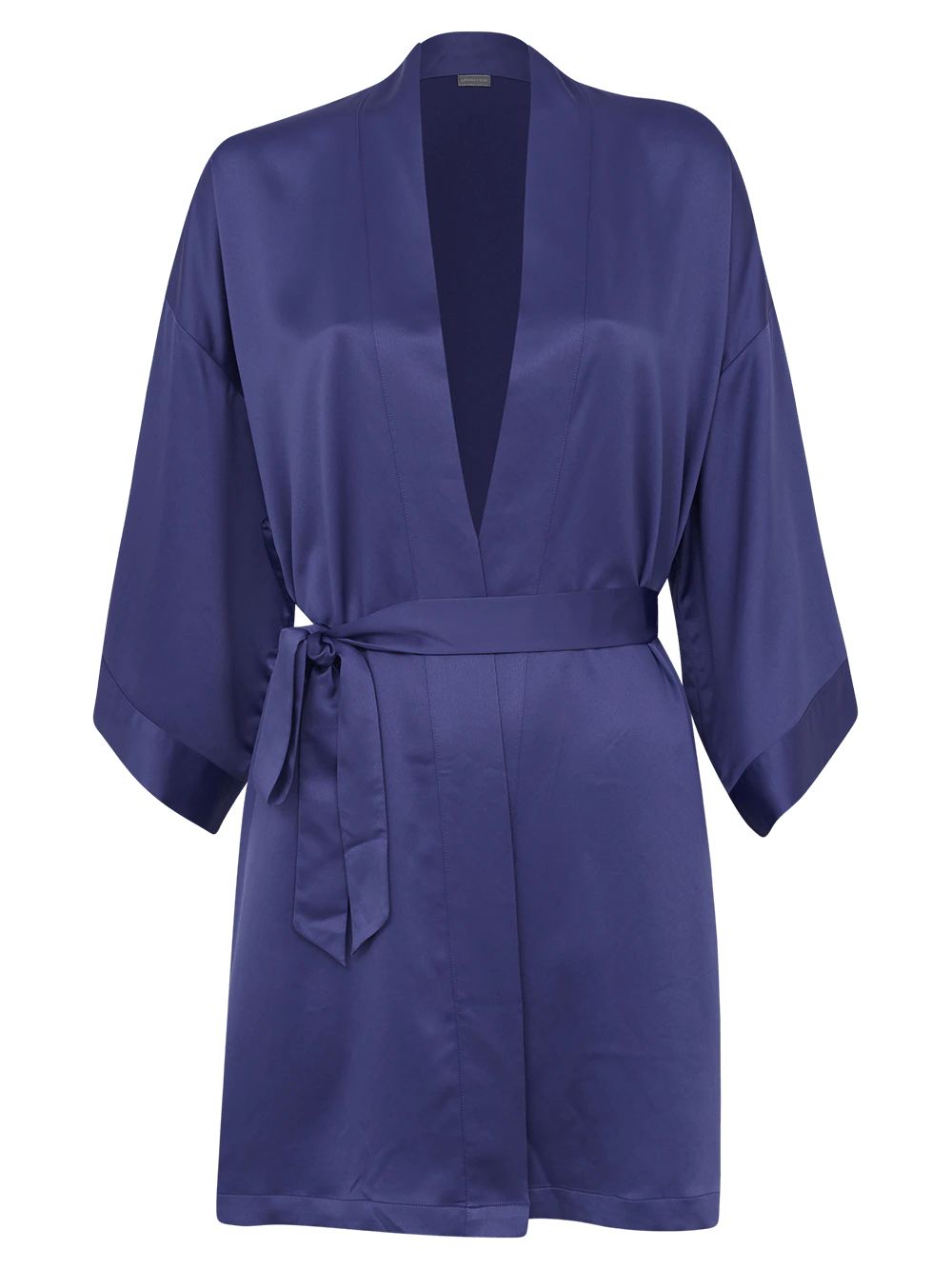 Robe Curto Manga Longa Cetim Bella Luna Medieval Blue