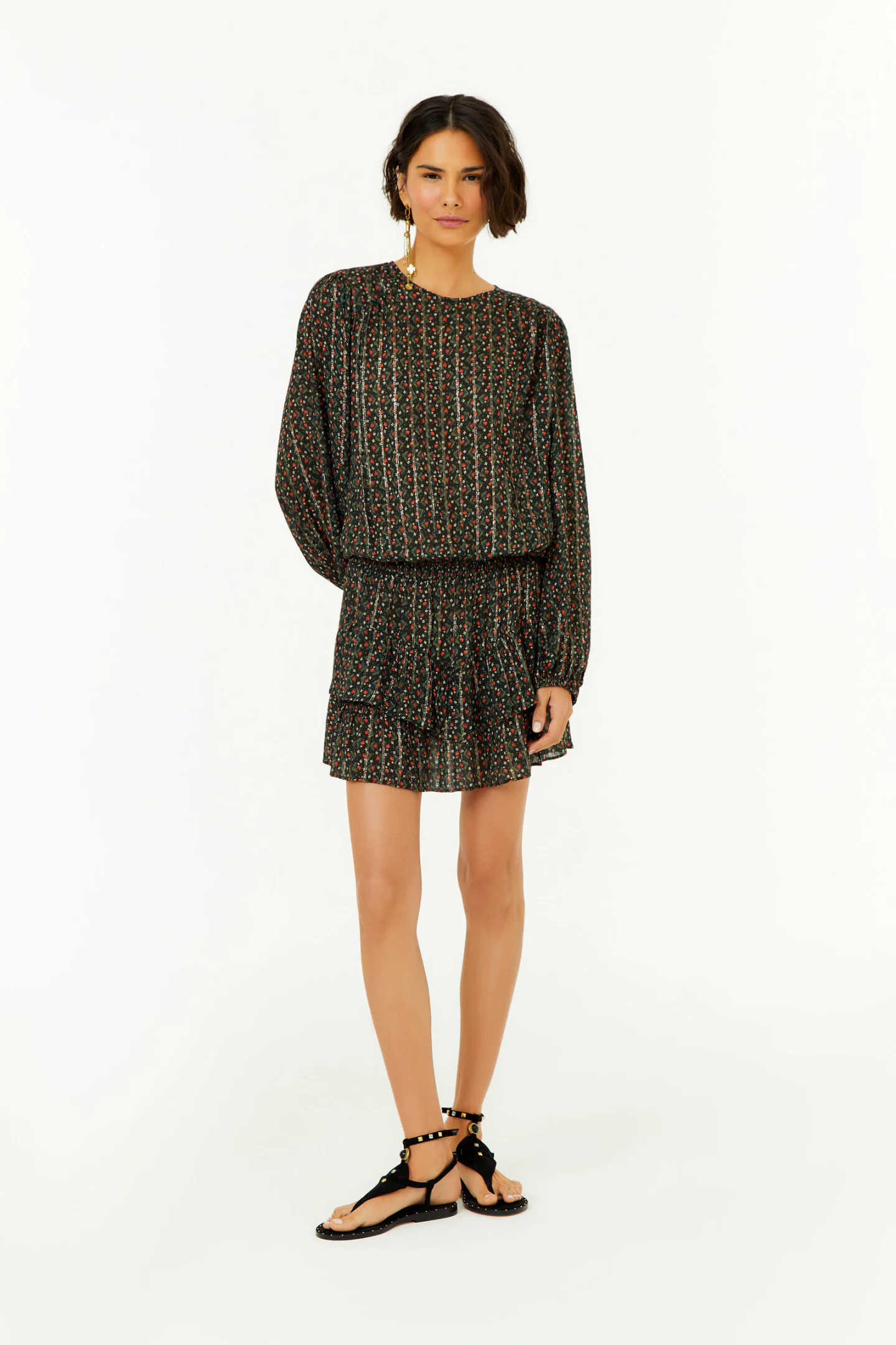 Vestido Curto Estampa Serena