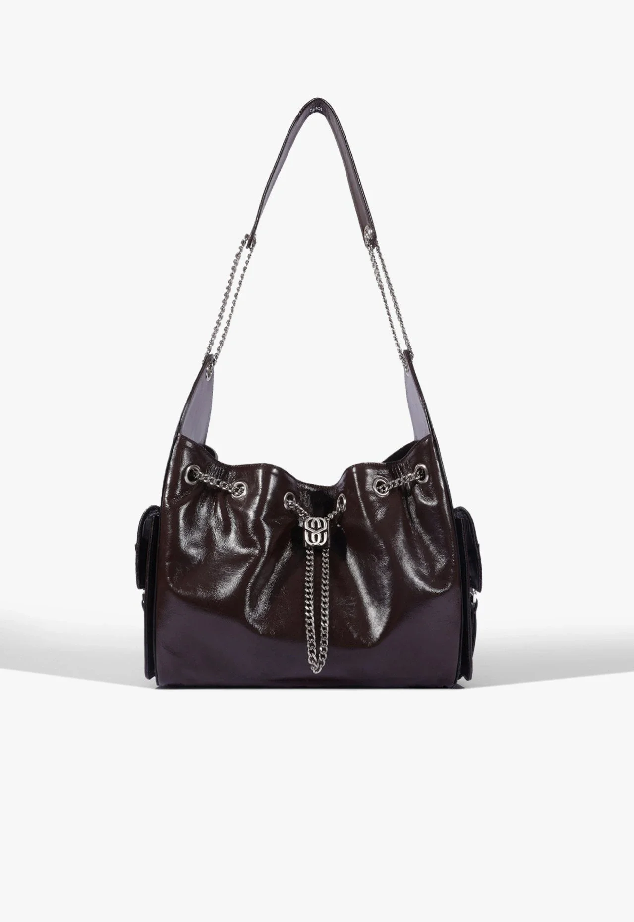 Bolsa Shoulder Lilibet Média Couro Marrom