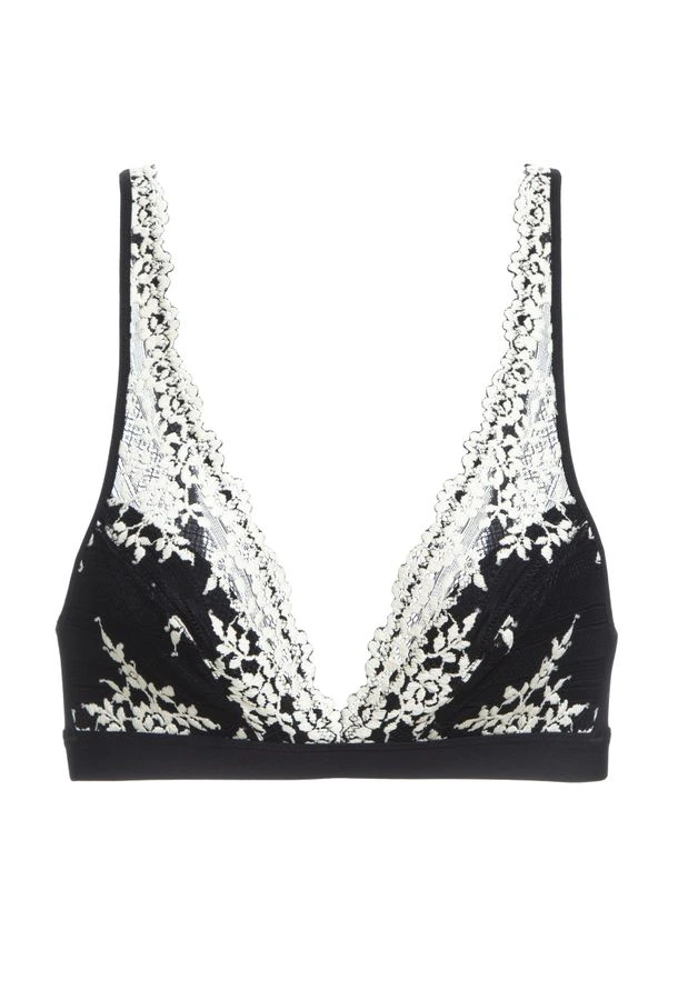 Sutiã Triângulo Renda Embrace Lace Wacoal Preto