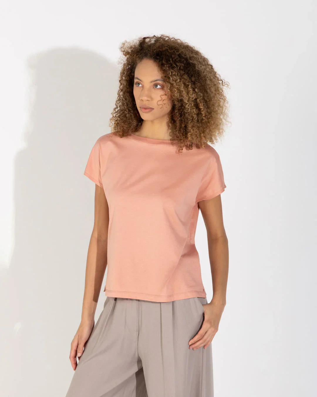 Camiseta Pima Manga Japonesa Feminina