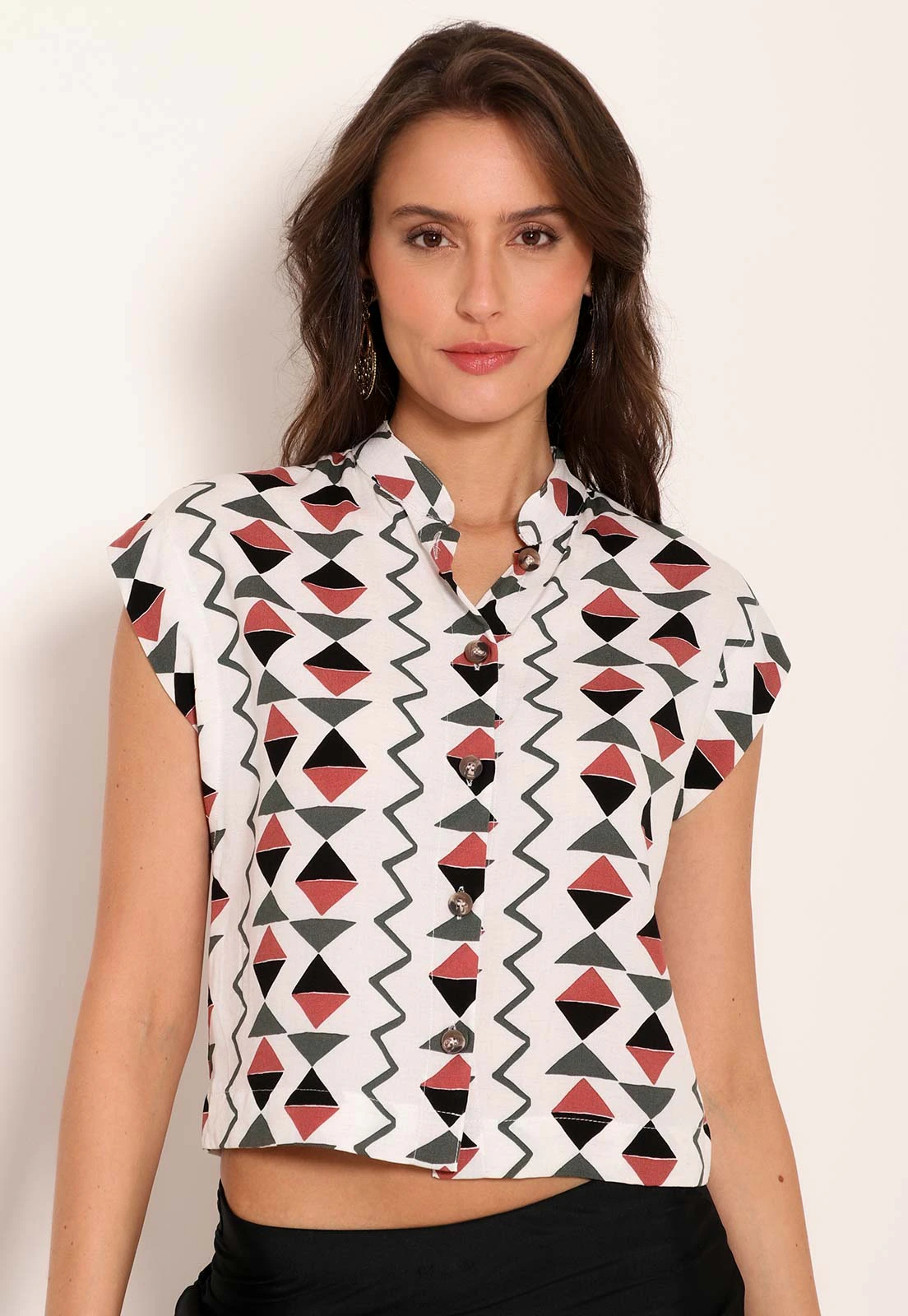 Camisa Feminina De Botão Universe Cardume