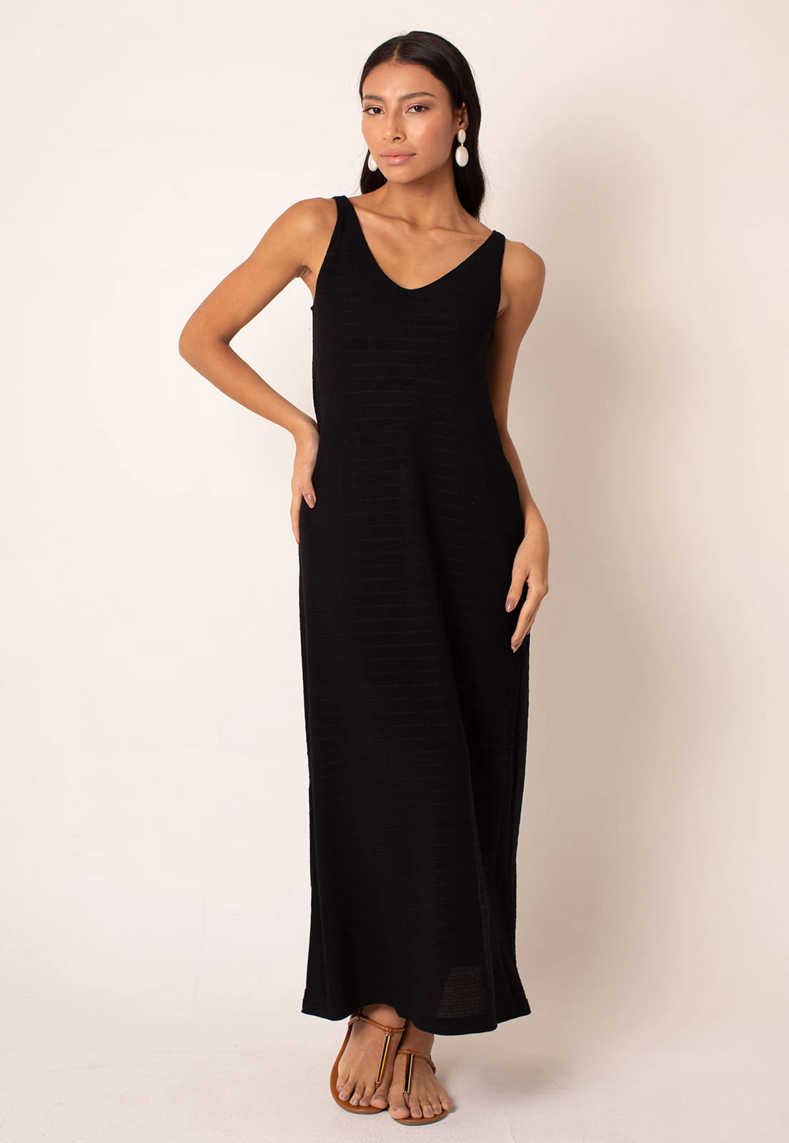 Vestido Orla Regata Longo