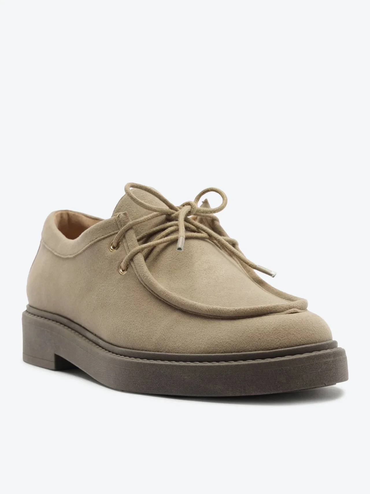 Mocassim Oxford Amarração Cinza