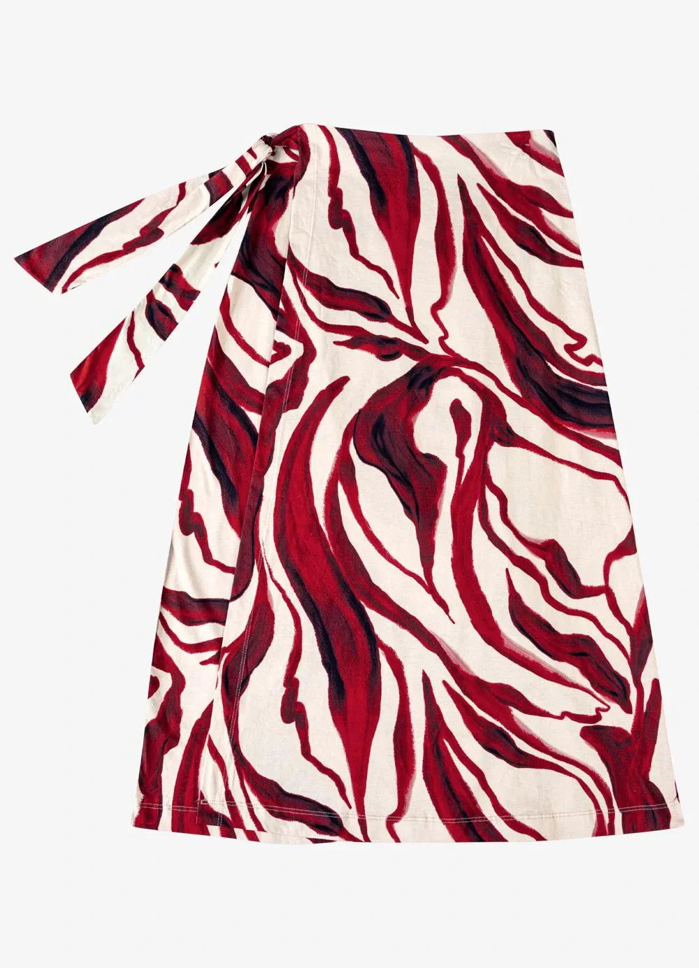 Rovitex - Saia Feminina Midi Meia Malha Vermelho