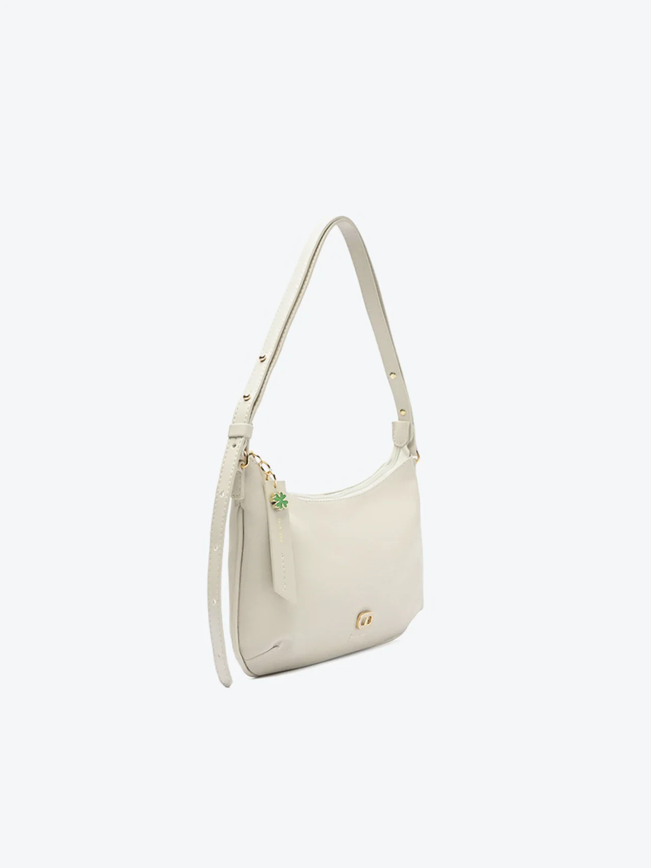 Bolsa Tiracolo Pequena Metais Off White