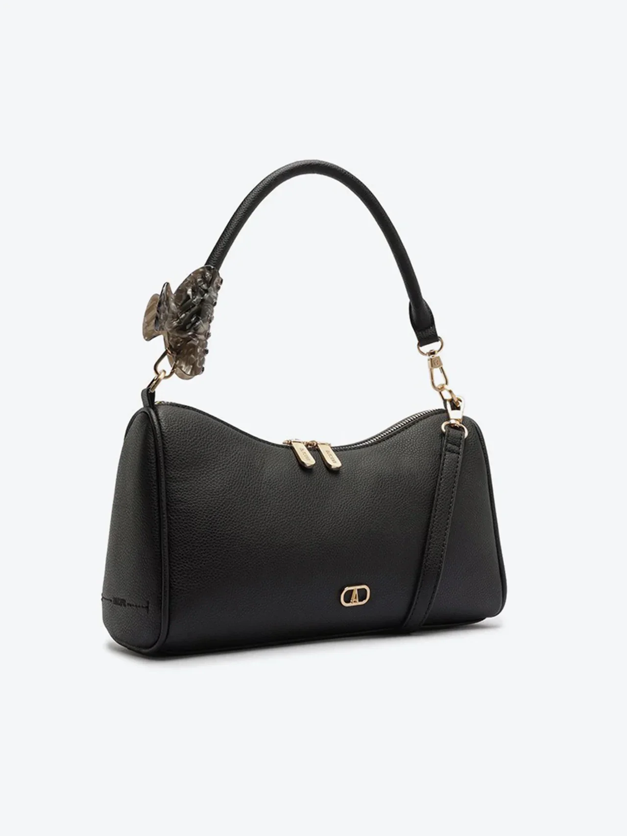 Bolsa Tiracolo Média Presilha Preta