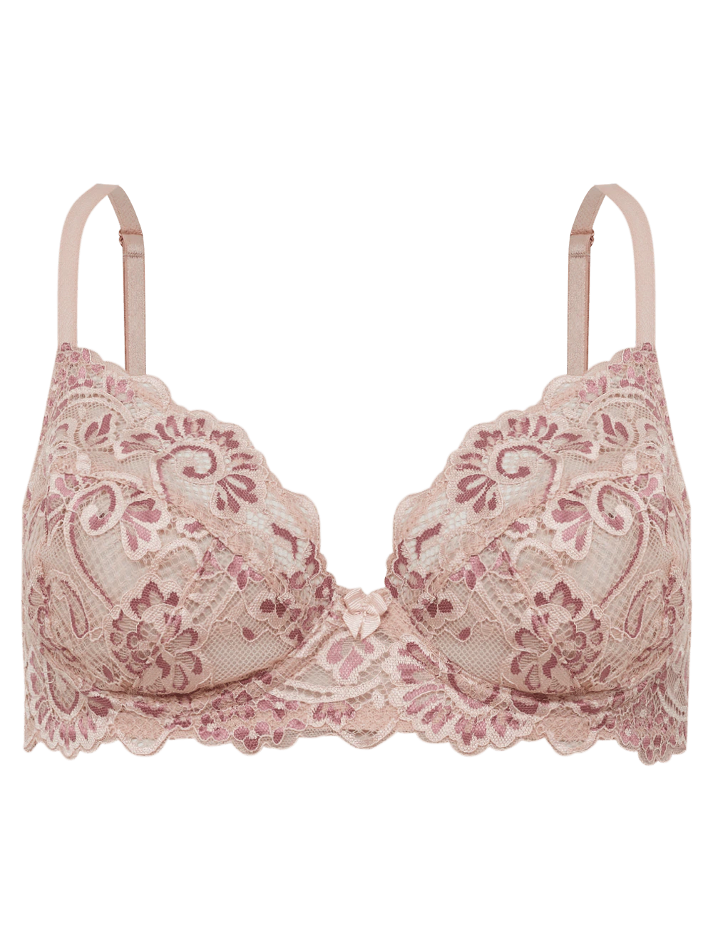 Sutiã Cobertura Total Underwire Renda Midnight Rose Smoke