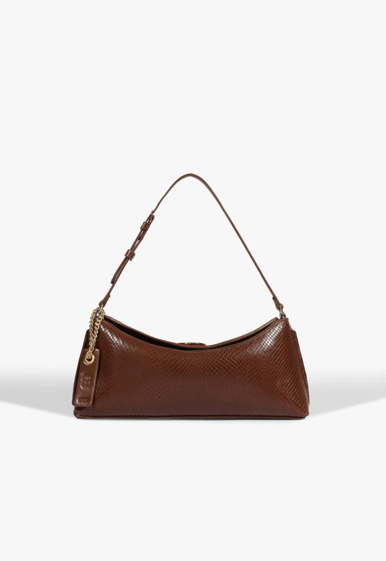 Bolsa Tiracolo Zoe Média Couro Marrom