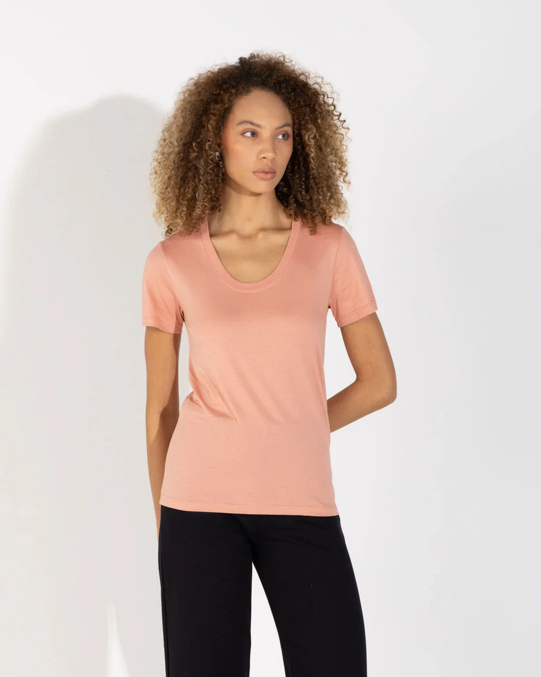 Camiseta Pima Gola U Feminina