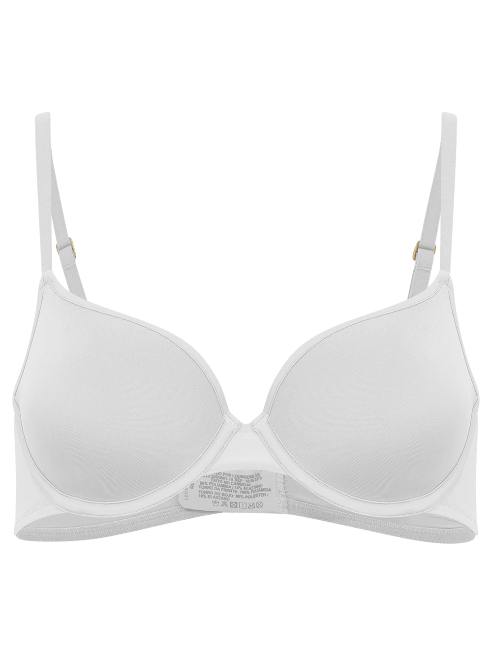 Sutiã Cobertura Total Bojo Spacer Essentials Microfibra Branco