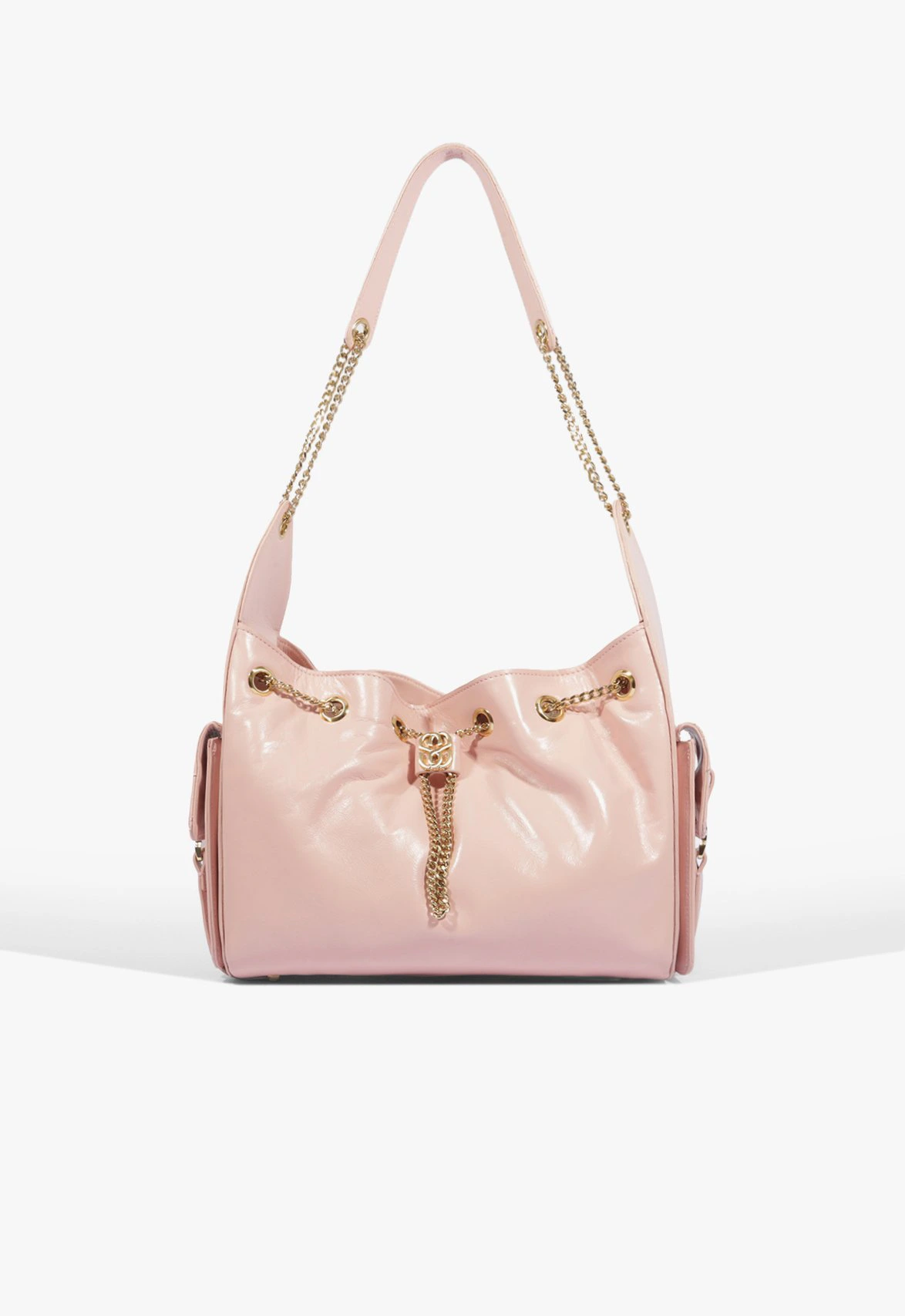 Bolsa Shoulder Lilibet Média Couro Rosa