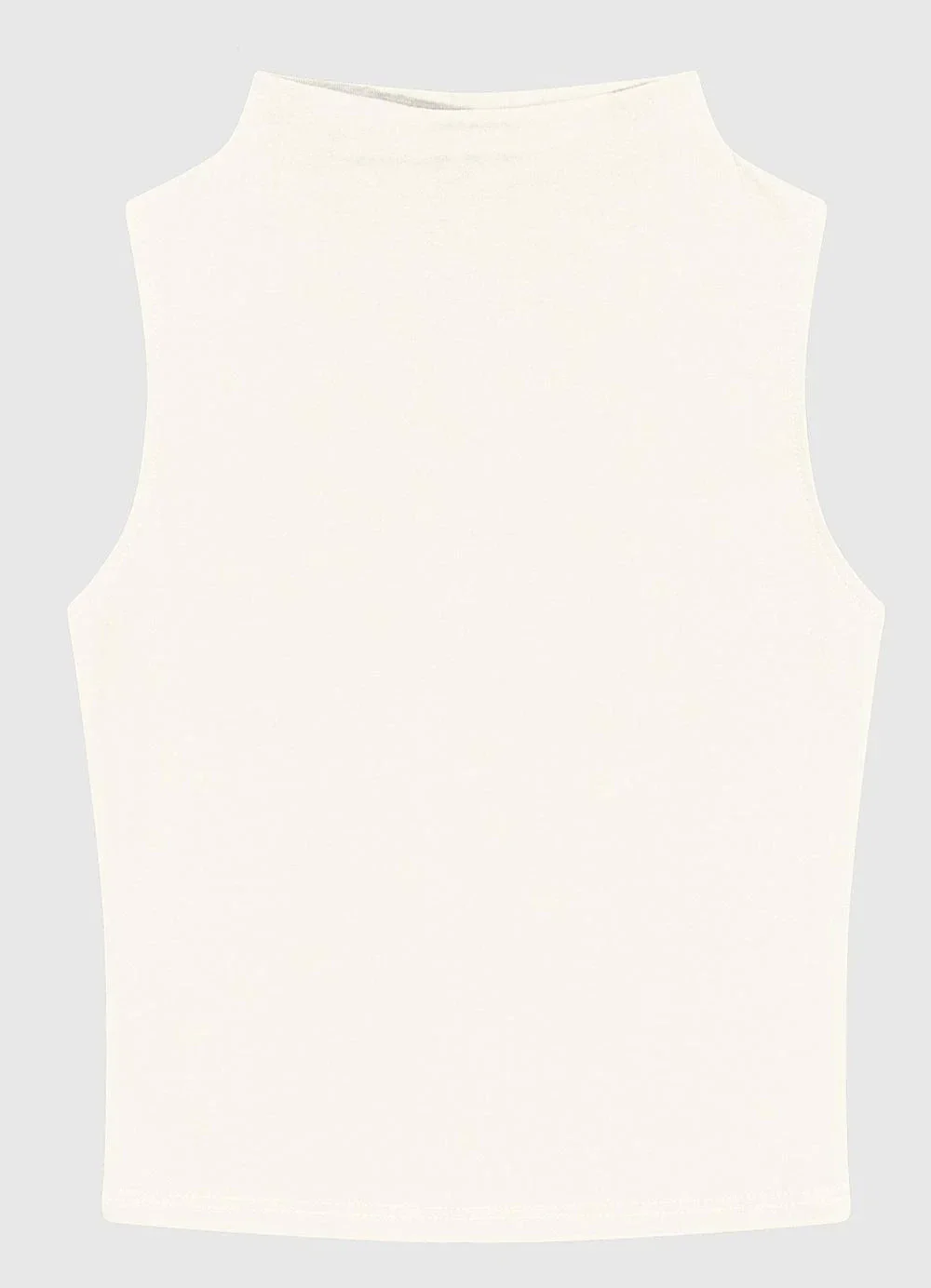 Enfim - Blusa Justa em Malha Viscose Off White