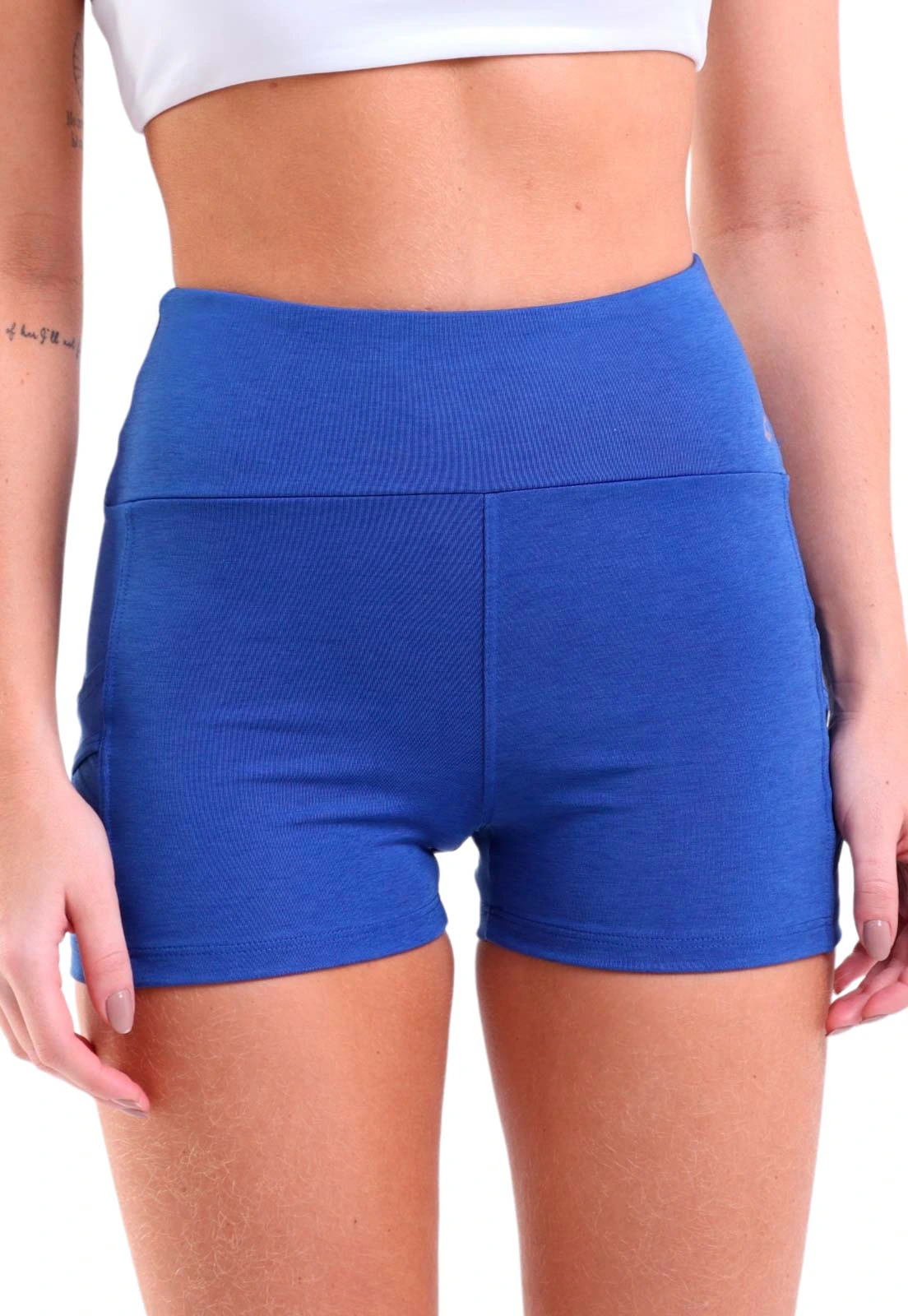 Shorts Fitness Tech Compress Antiodor Trançado Lateral