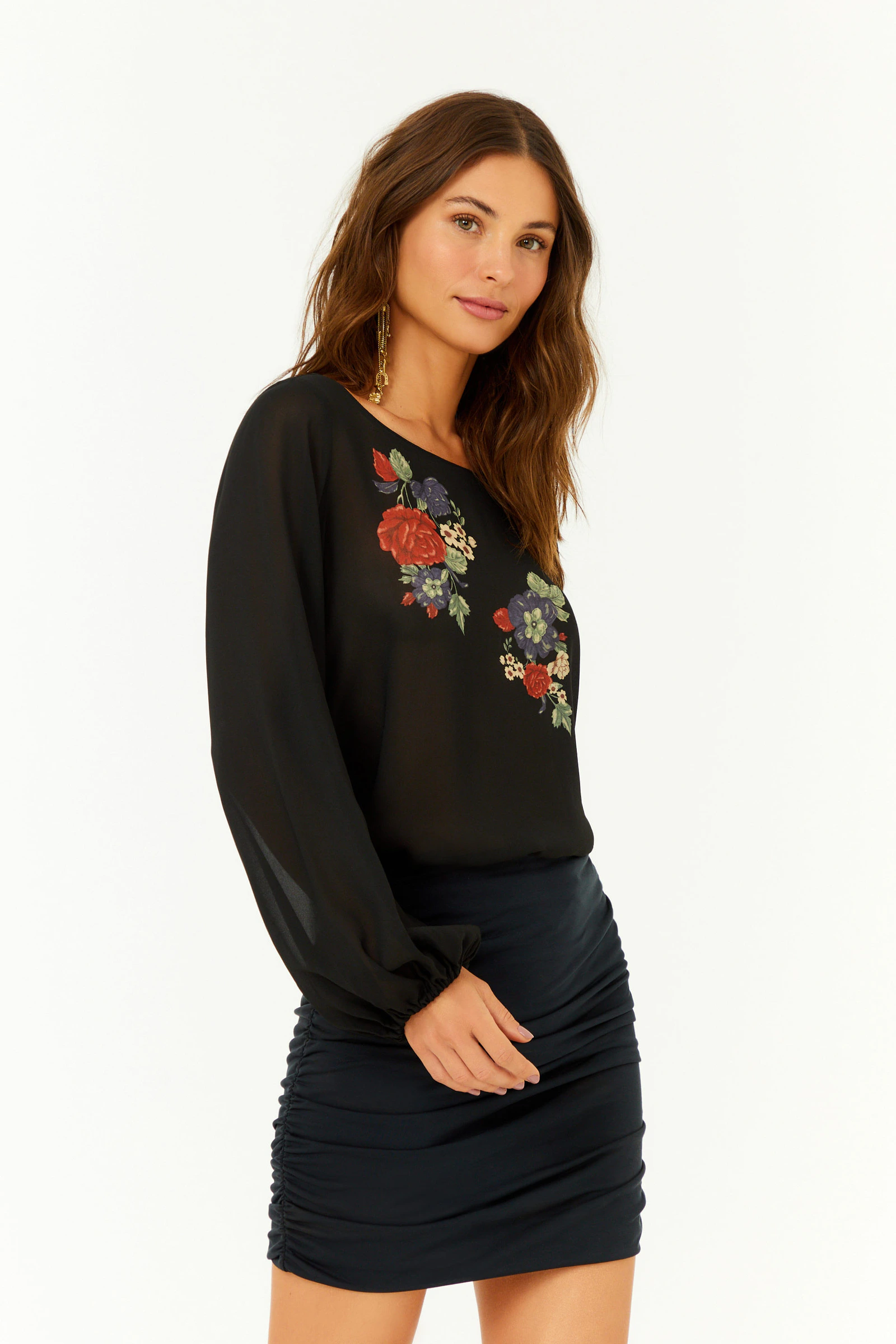 Blusa Manga Longa Ggt Estampa Ameli