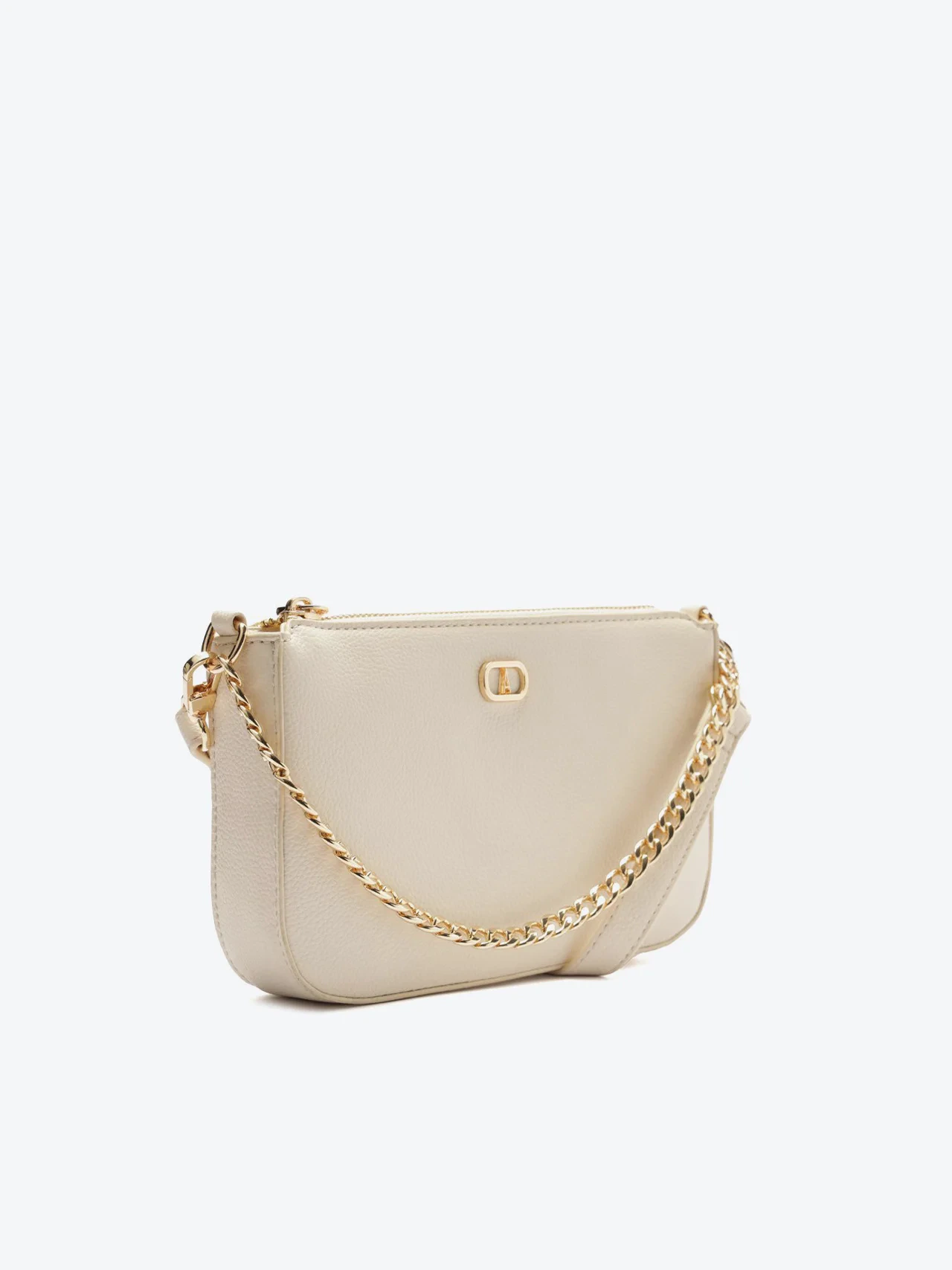 Bolsa Tiracolo Pequena Corrente Branca