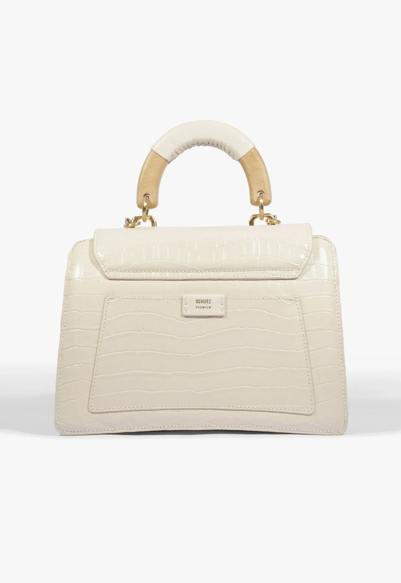 Bolsa Soul Grande Couro Branca