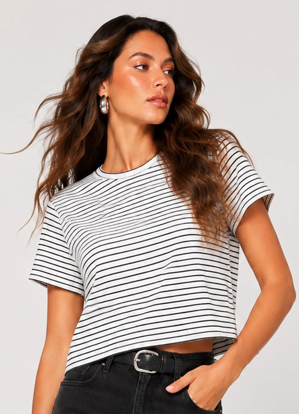 Infinita Cor - Blusa Feminina Estampada Bege