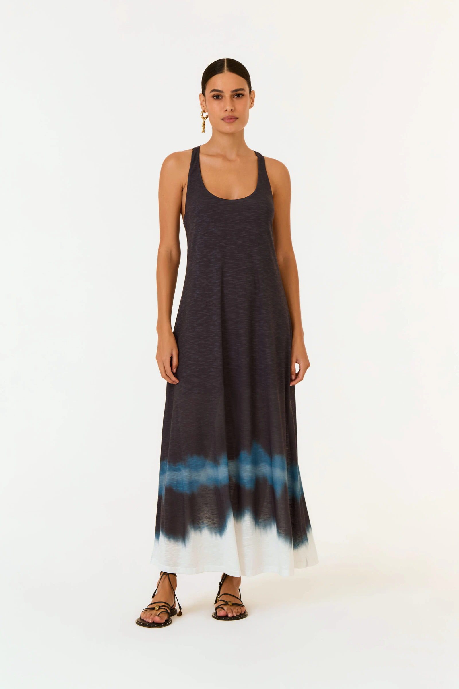 Vestido Regata Estampa Wave