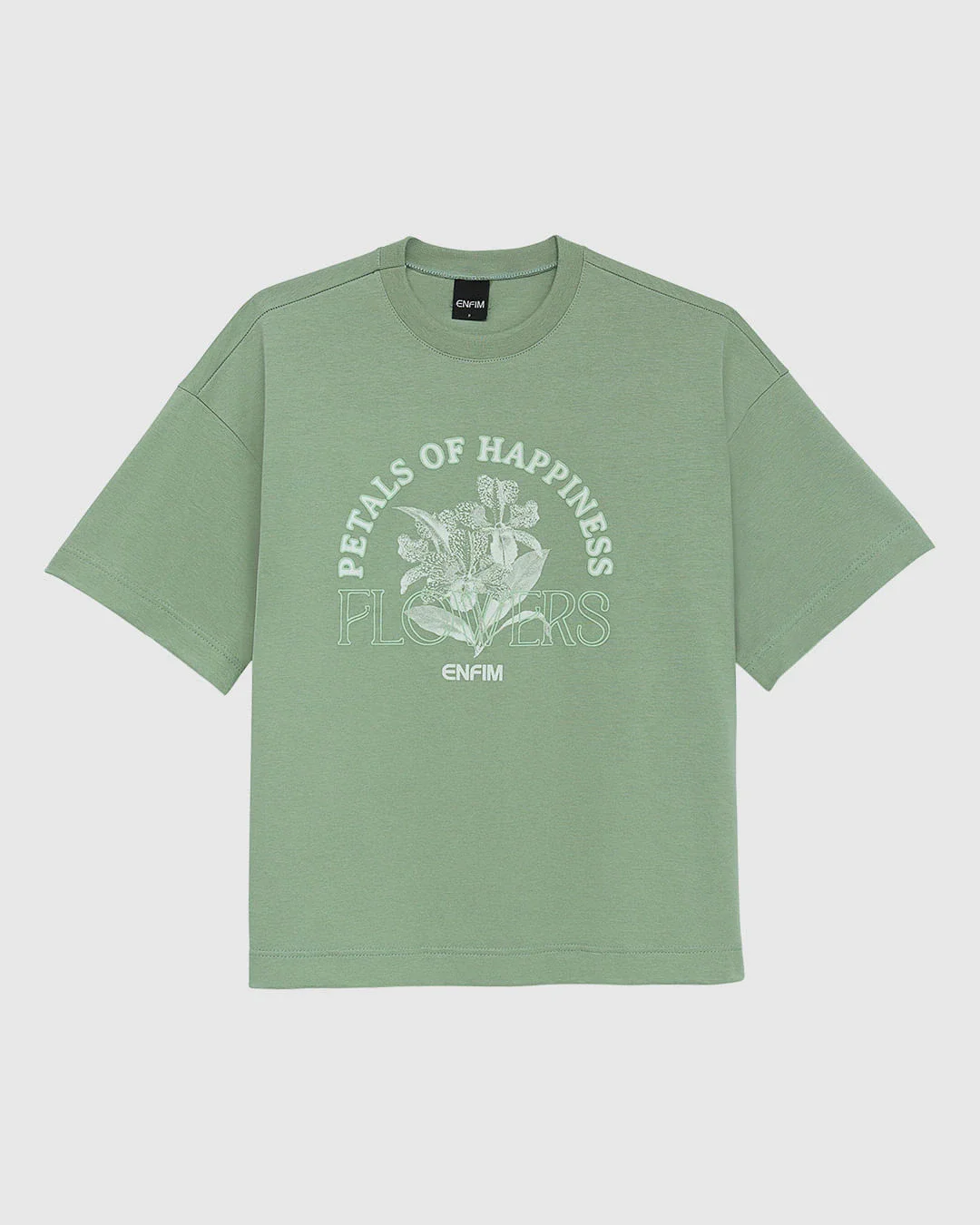 Camiseta Ampla Feminina Petals Of Happiness Flowers Em Algodão - ENFIM