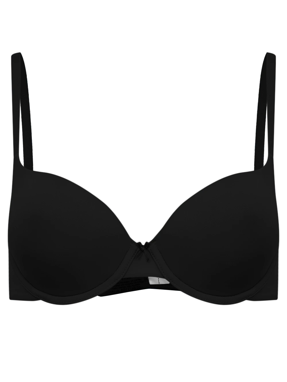 Sutiã Meia Taça Bojo Essentials Microfibra Preto