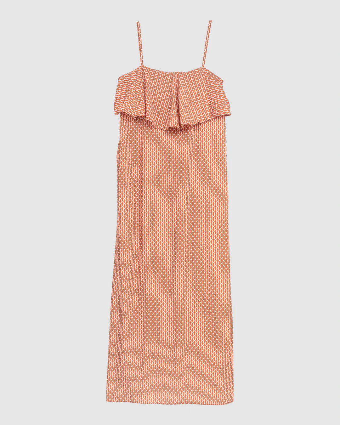 Vestido Longo Feminino Babados Bolso Funcional Em Viscose - ENFIM