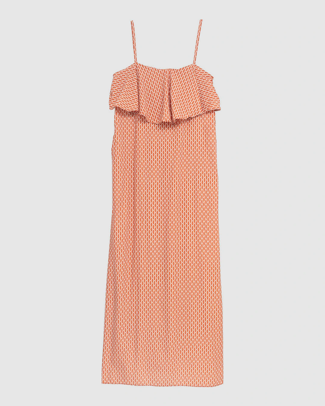 Vestido Longo Feminino Babados Bolso Funcional Em Viscose - ENFIM