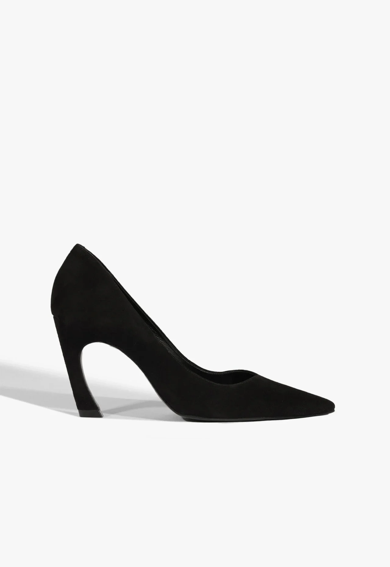 Scarpin Lexi Salto Médio Camurça Preto