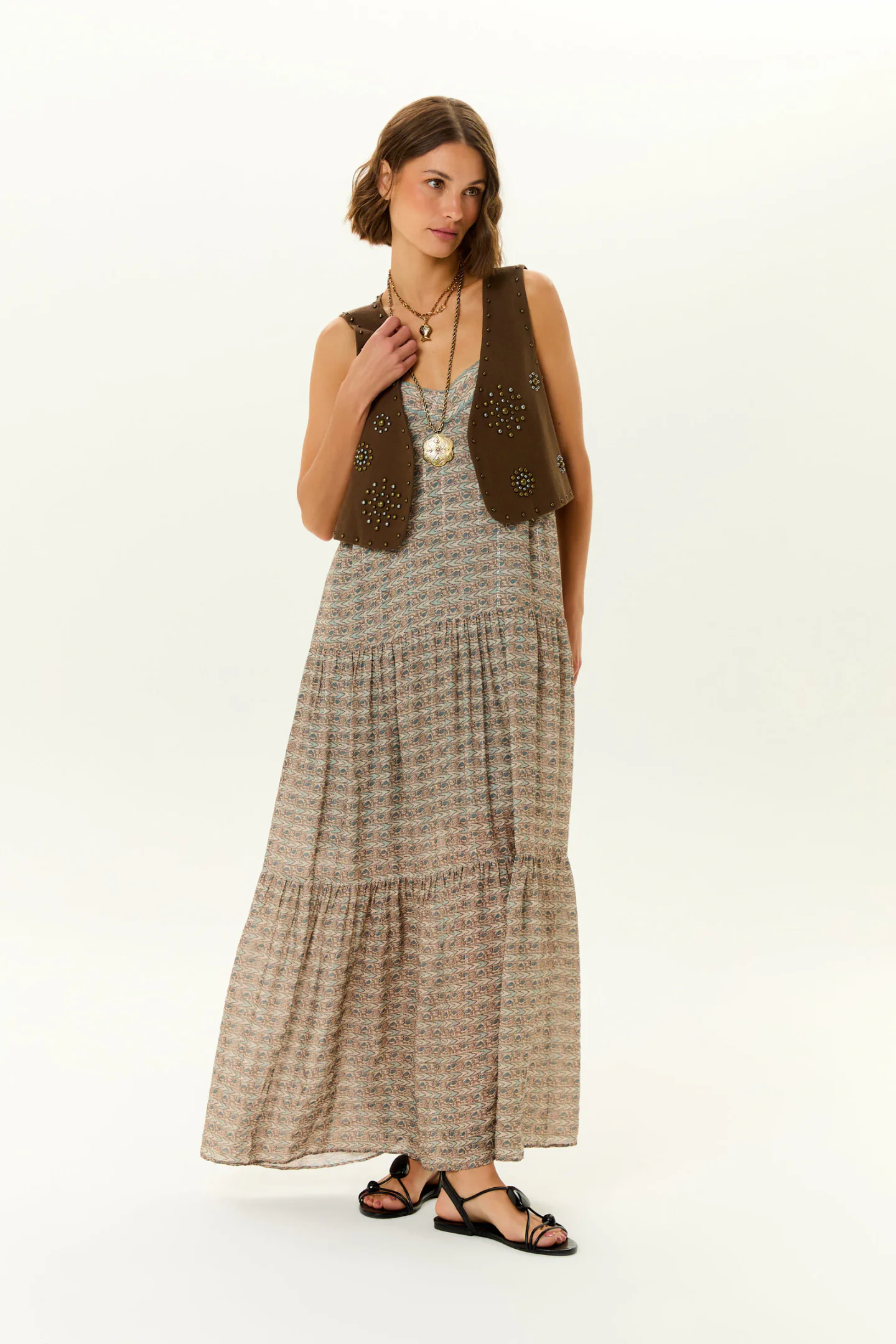 Vestido Midi Alca Estampa Eve b