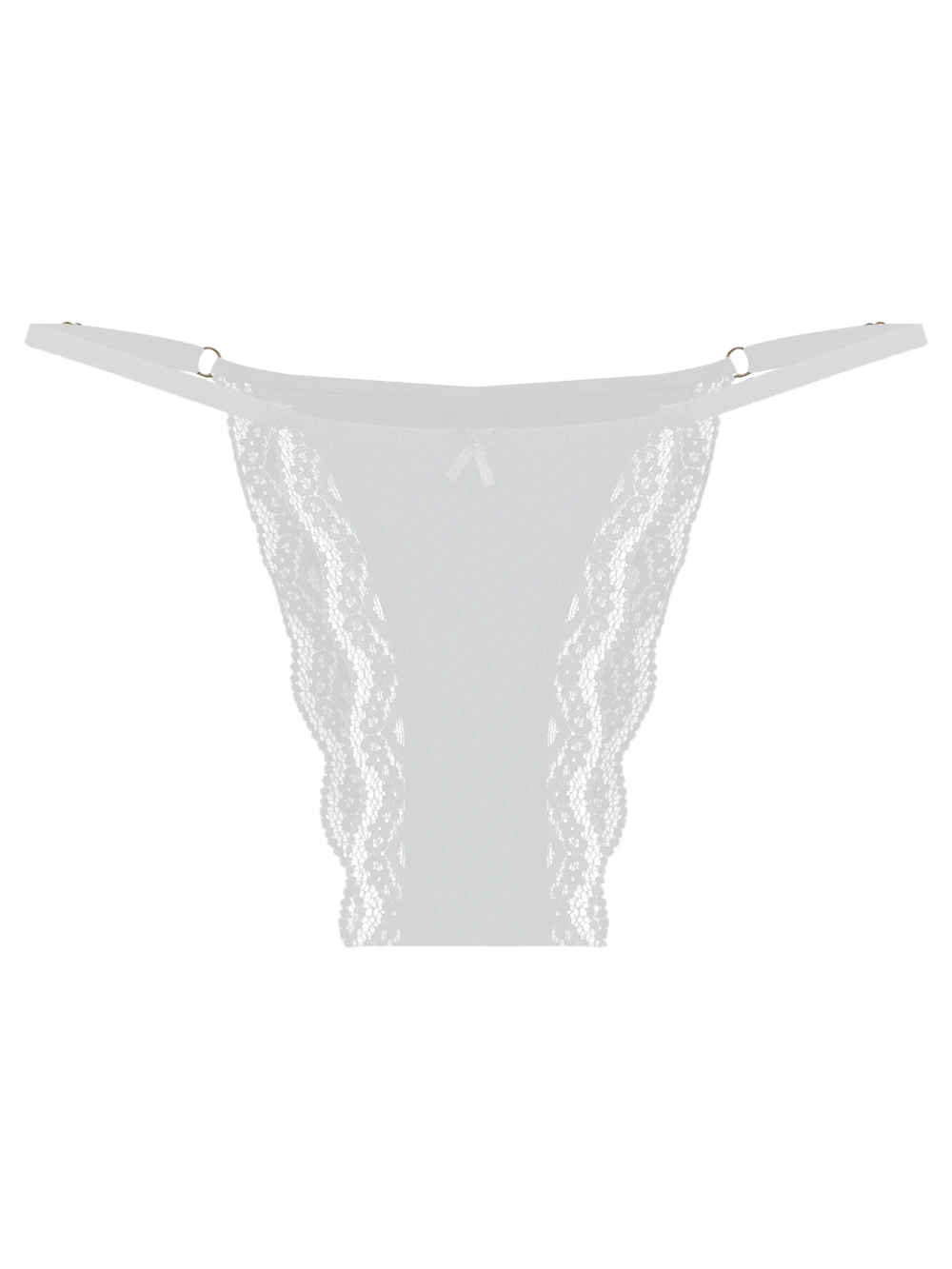Calcinha String Regular Back Microfibra Pop Colors Branco