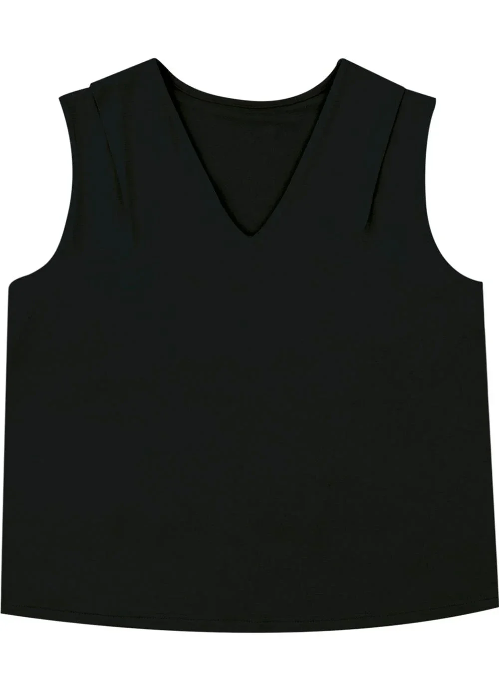 Malwee - Blusa Ampla em Moletinho Preto