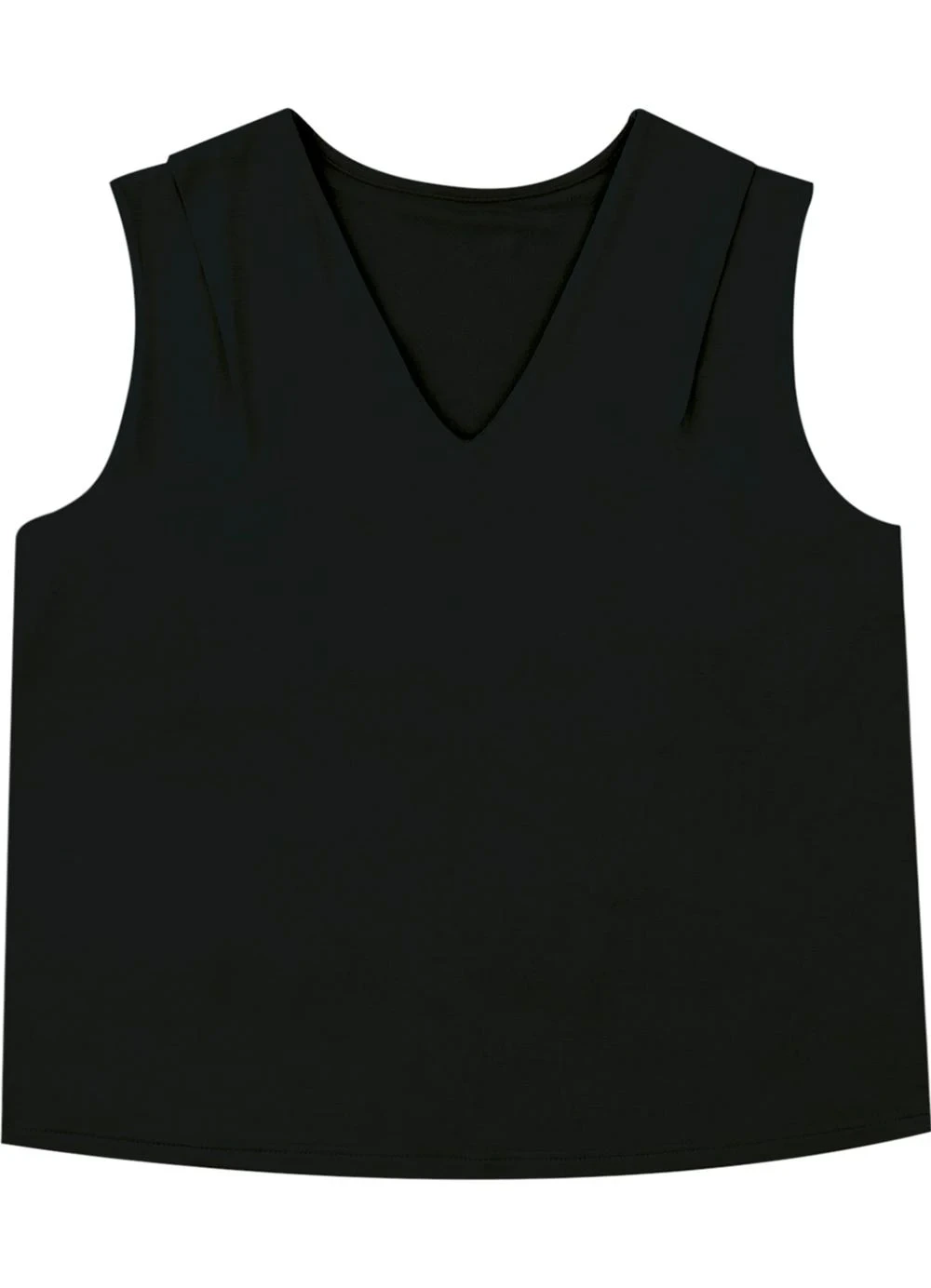 Malwee - Blusa Ampla em Moletinho Preto