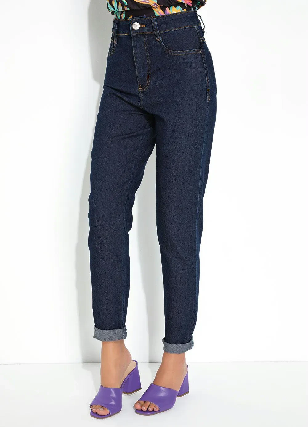 Sawary Jeans - Calça Jeans Escura Super Lipo Básica Sawary