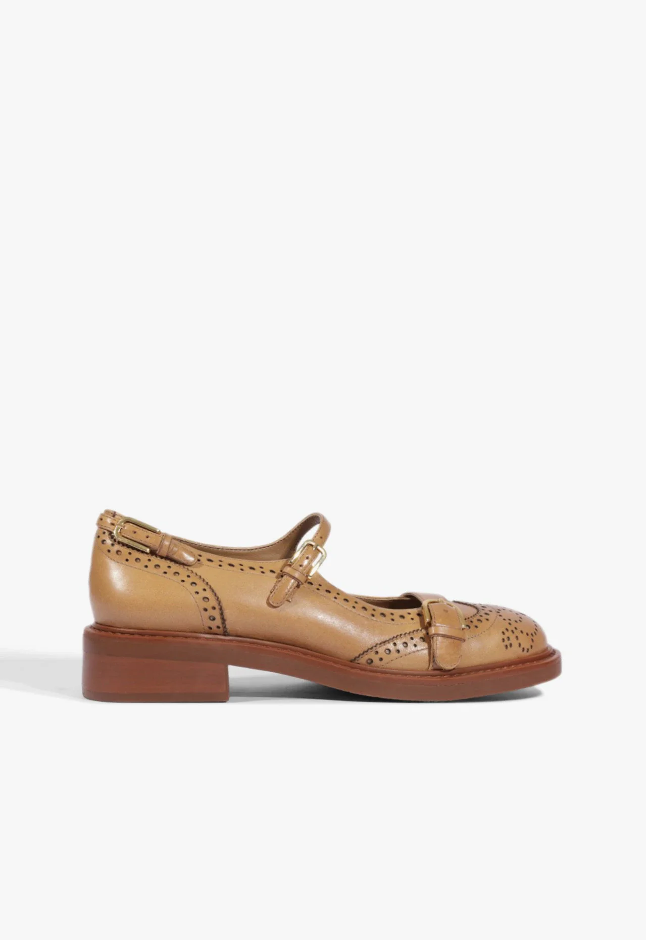 Oxford Dafne Couro Caramelo
