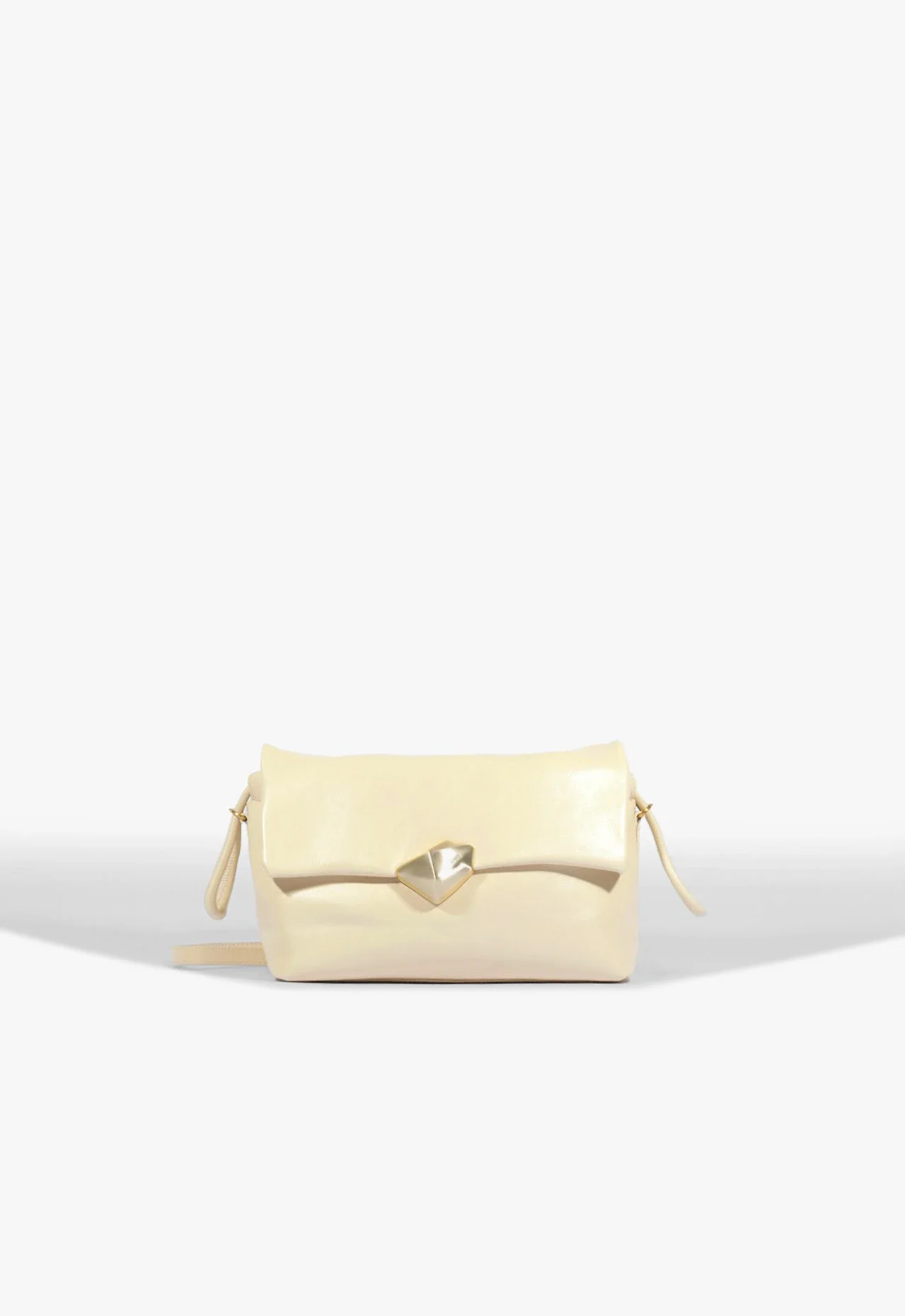 Bolsa Tiracolo Bubble Couro Branca