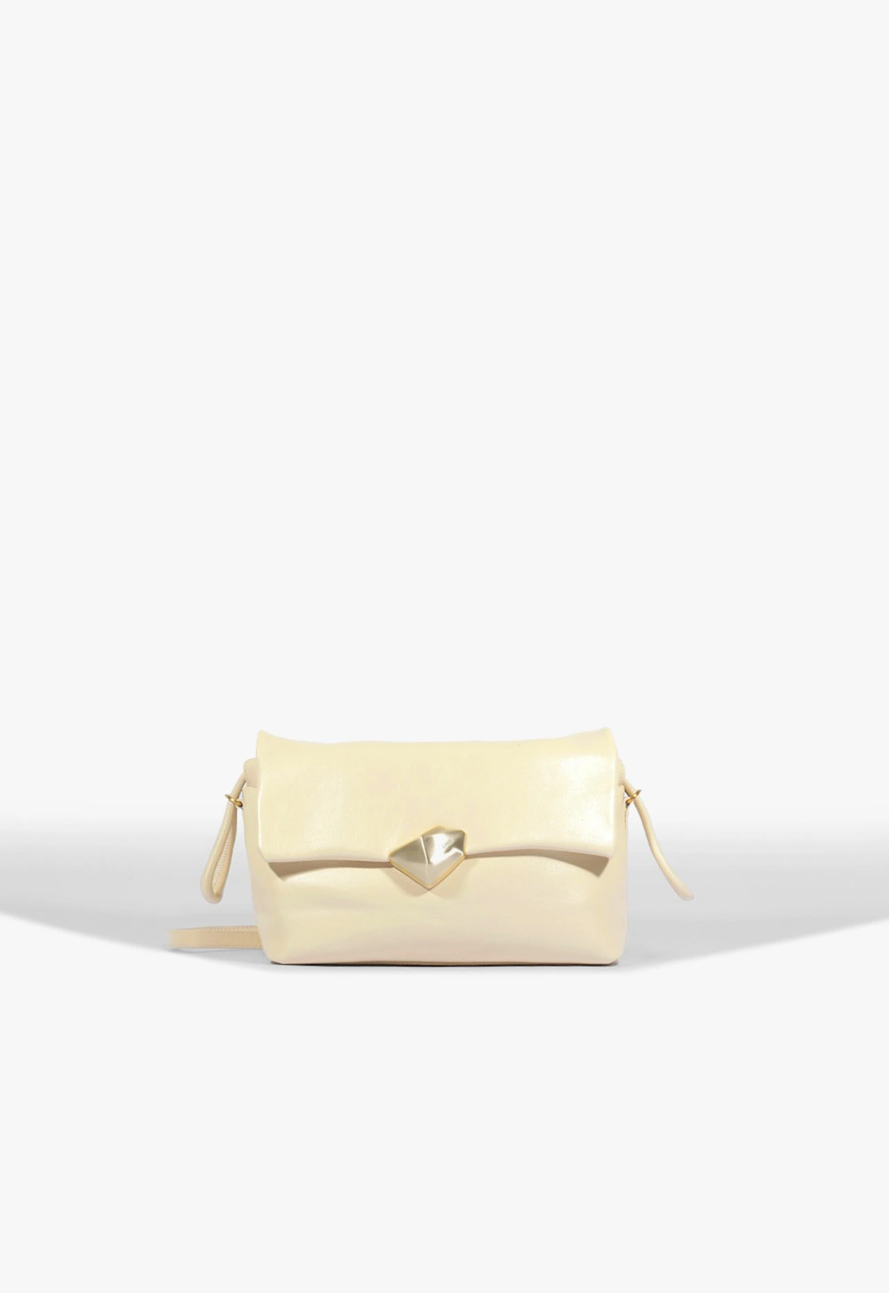 Bolsa Tiracolo Bubble Couro Branca