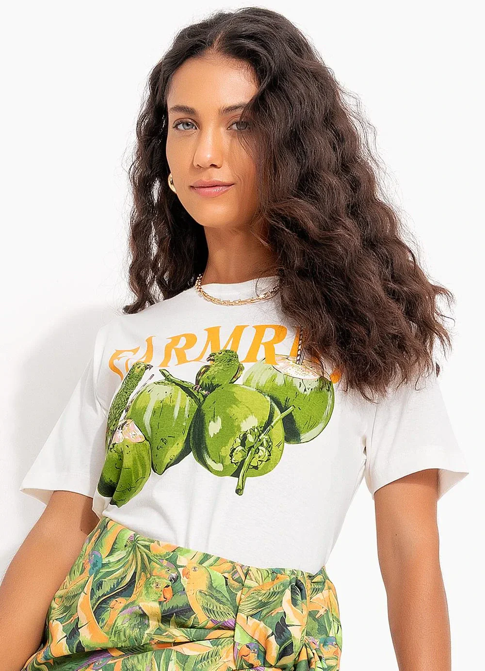 Farm - T-Shirt Fit Papacoco Off White