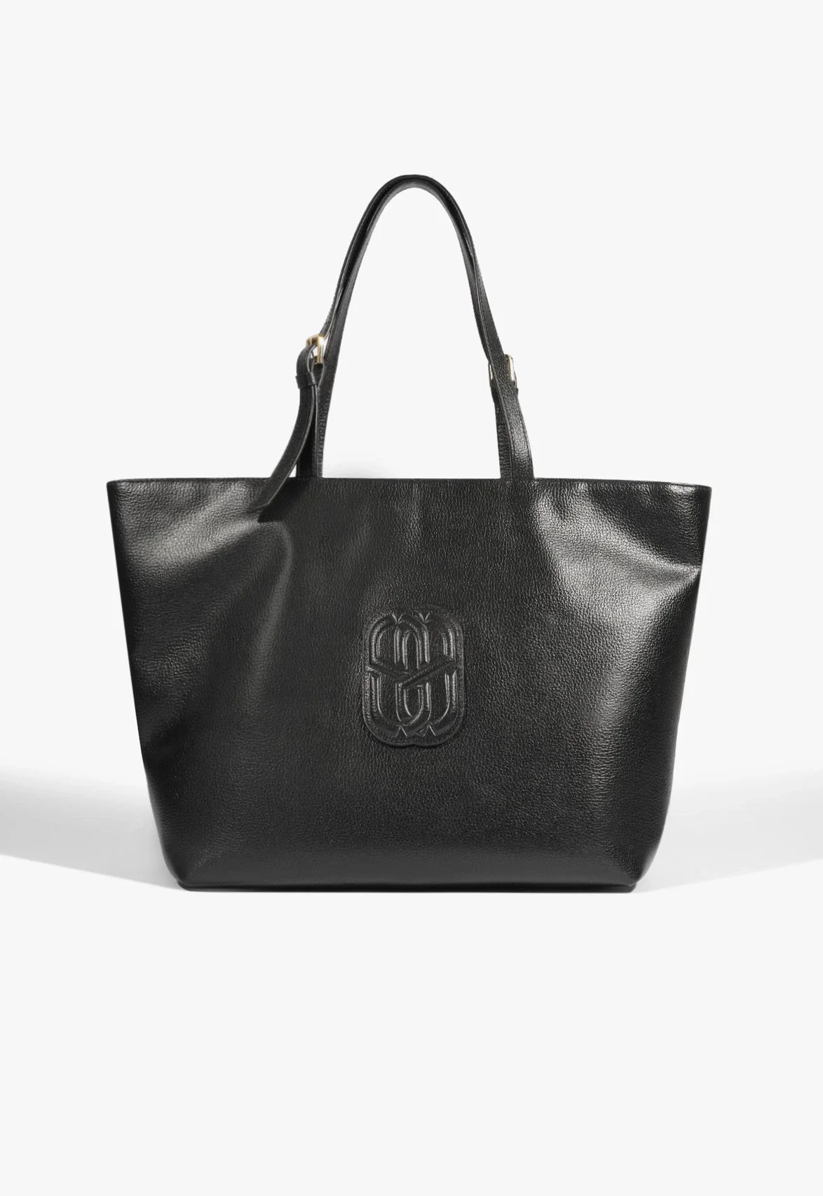 Bolsa Shopping Betty Grande Couro Preta