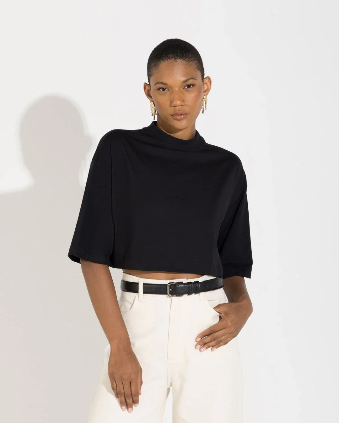 Camiseta Cotton Pima Boxy Feminina