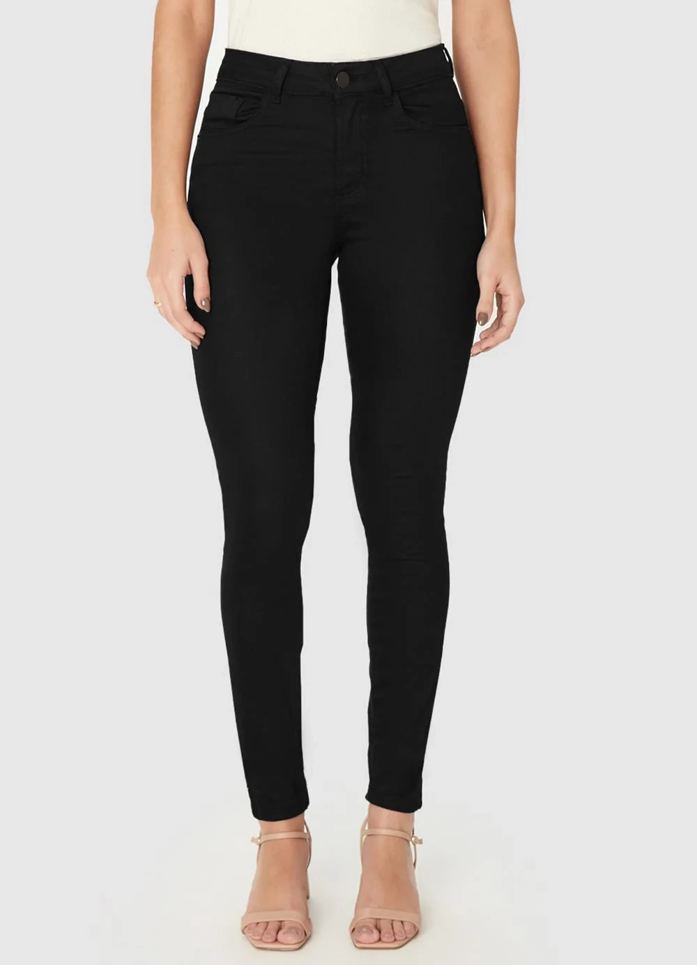 Malwee - Calça Skinny Sarja Stretch Preto