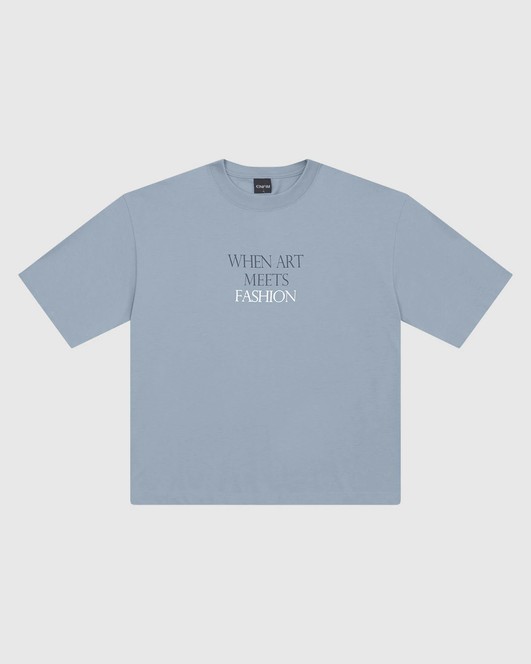 Camiseta Ampla Feminina When Art Meets Fashion Em Algodão - ENFIM