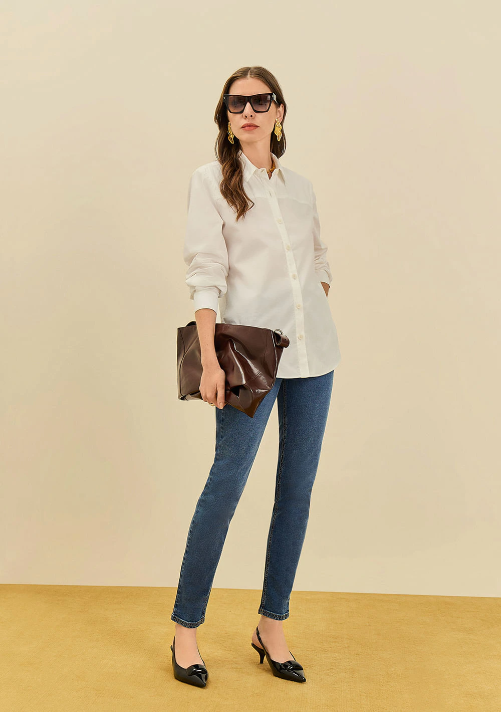 Calça Maria.Valentina Skinny Alta Azul