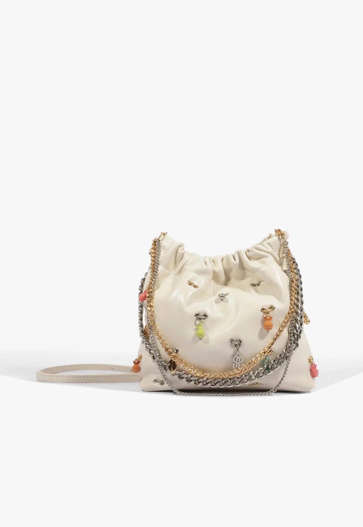Bolsa Tiracolo Zendy Summer Couro Branca